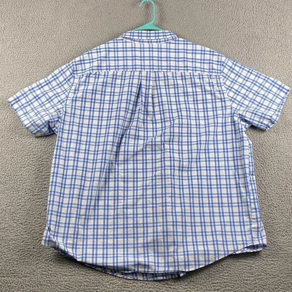 Croft & Barrow Button Down Shirt Men’s 3XB Blue Plaid Causal Classic Formal - Picture 9 of 9